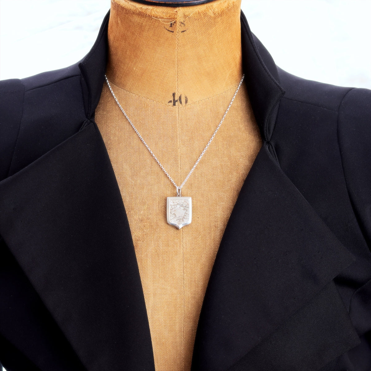 Date 1908 Hand Engraved 'Ivy' Locket