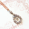 Antique Pear Shaped Hand Cut Diamond Pendant