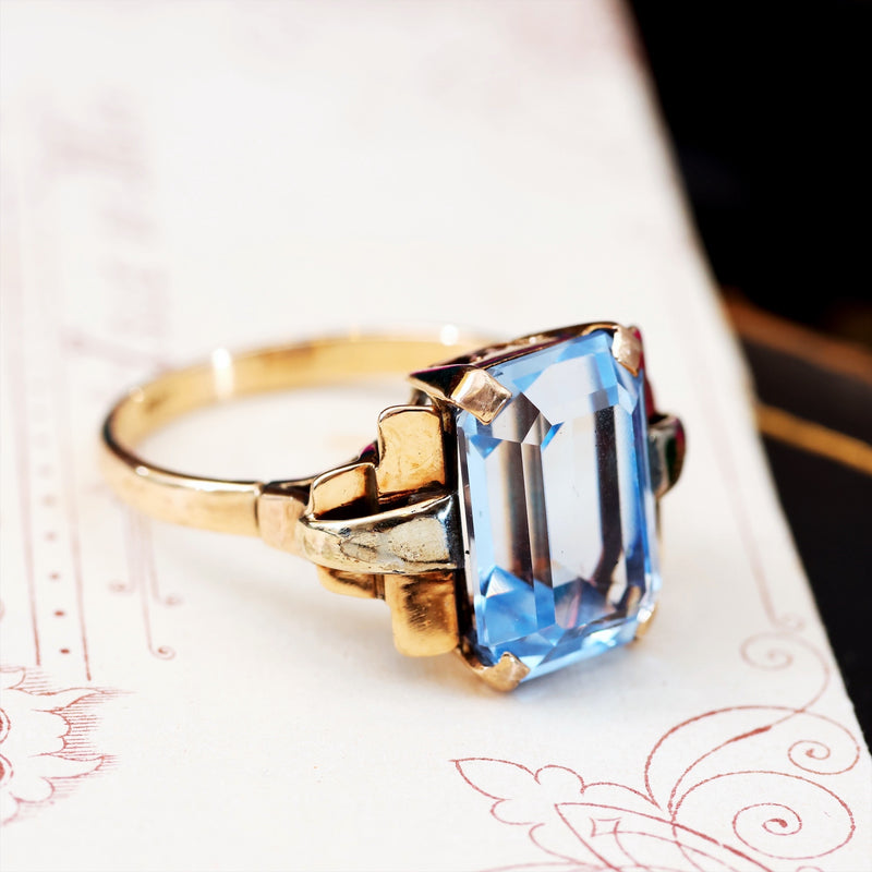 1940's White Gold Diamond Engagement Ring – Gem Set Love