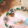 Oh Perennial Beauty! Antique Emerald & Diamond Bracelet