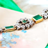 Oh Perennial Beauty! Antique Emerald & Diamond Bracelet