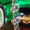 Oh Perennial Beauty! Antique Emerald & Diamond Bracelet