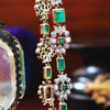 Oh Perennial Beauty! Antique Emerald & Diamond Bracelet