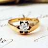 Antique Date 1874 Victorian Diamond Solitaire Ring