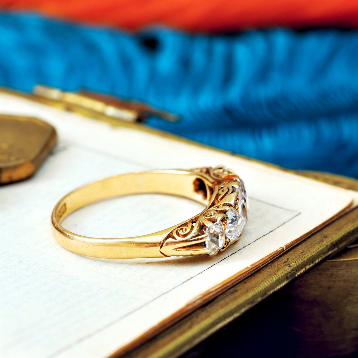 Marvellously Special Antique Five Stone Diamond Ring