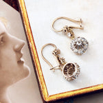 Mesmeric Antique Diamond Starburst Earrings