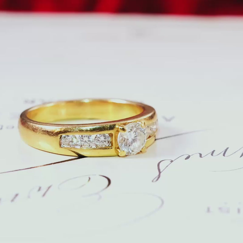 Vintage 18ct Diamond Engagement Ring