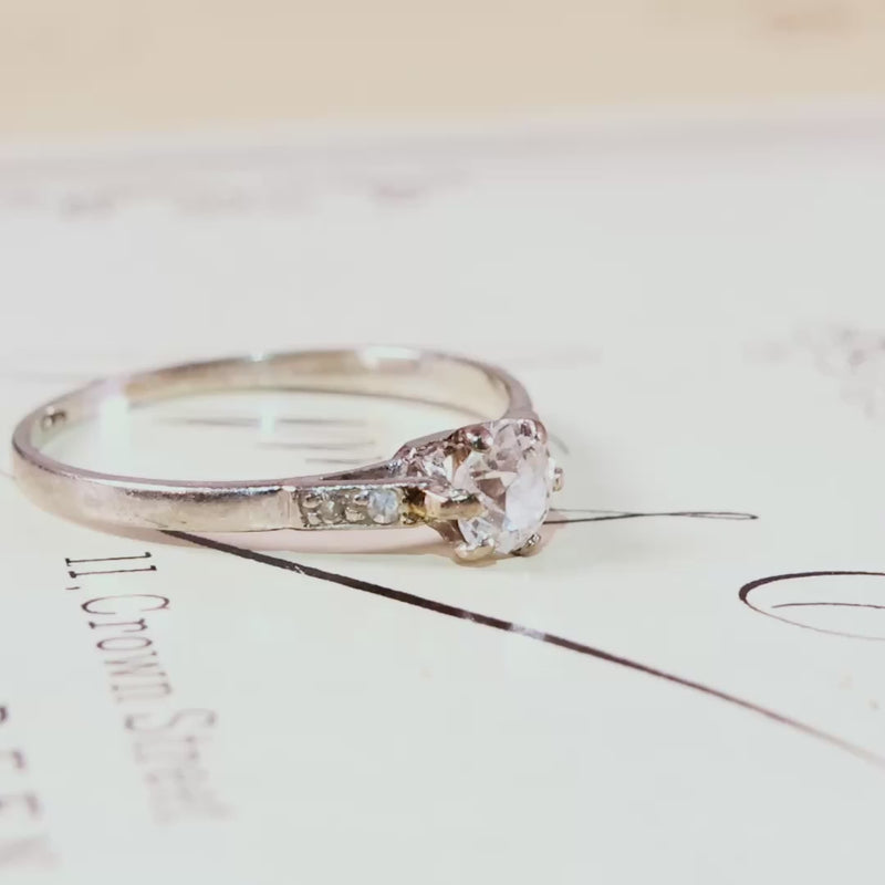 Vintage Old European Cut Diamond Engagement Ring