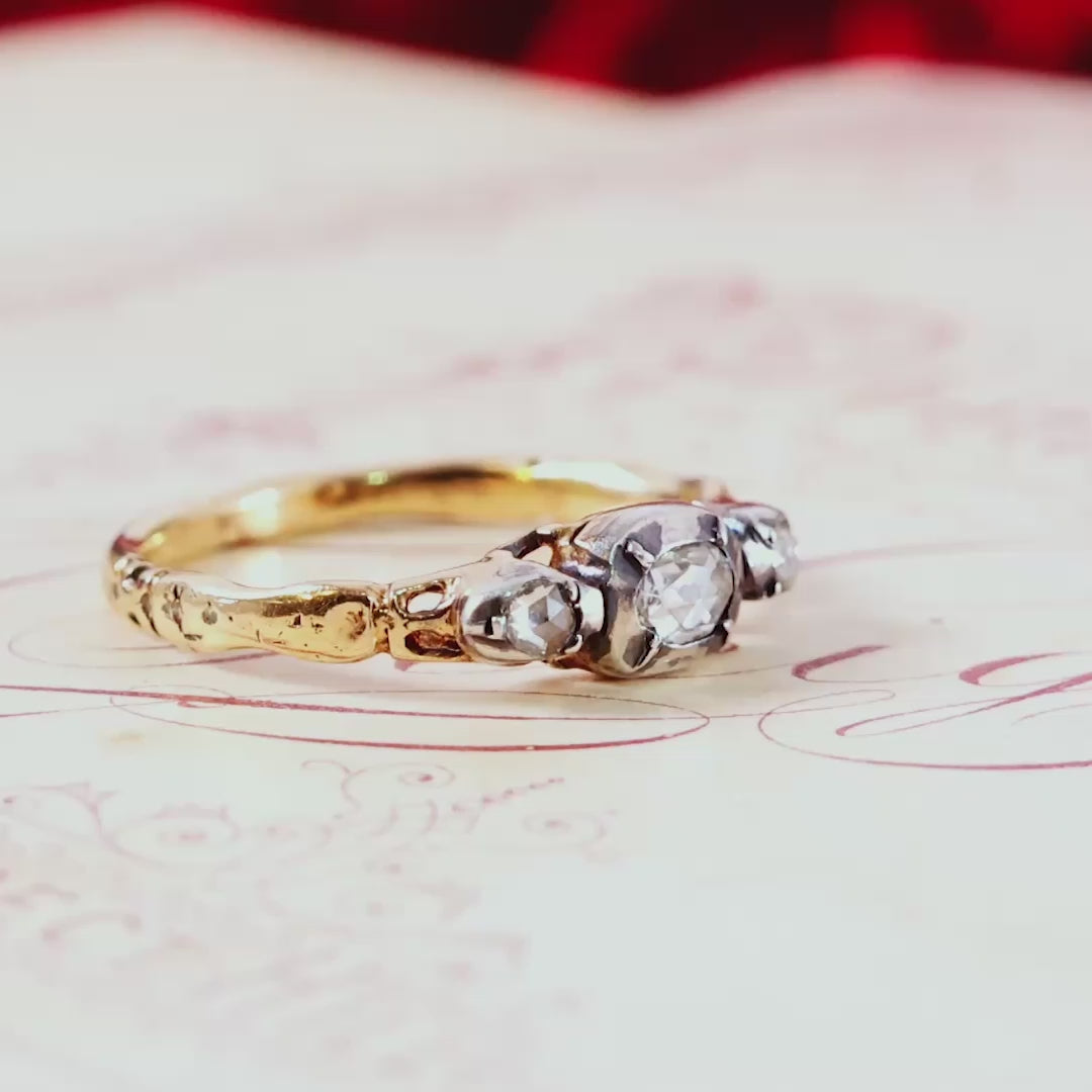 Georgian Revival Rose Cut Diamond Ring