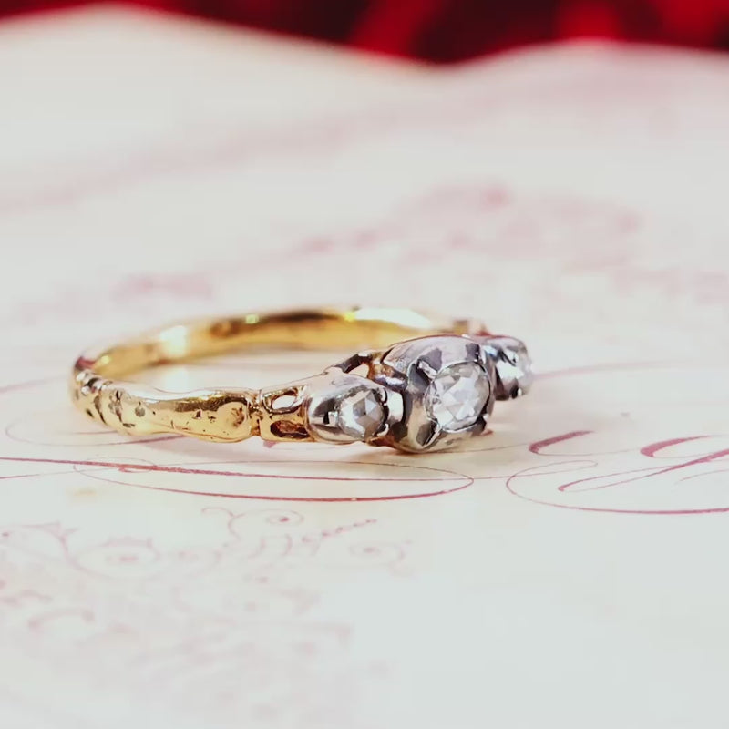 Georgian Revival Rose Cut Diamond Ring