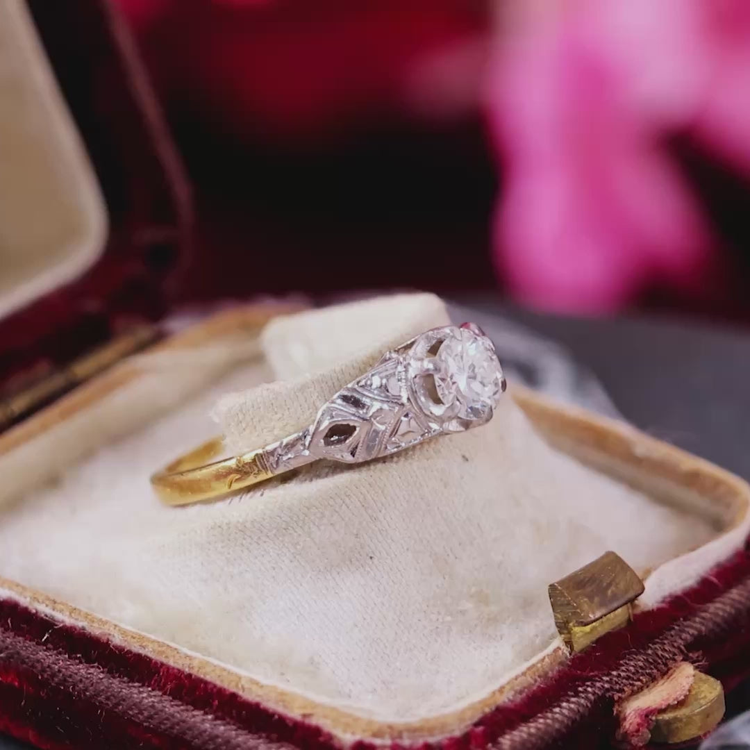 Vintage Diamond Engagement Ring
