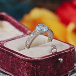 Handmade Topaz & Diamond Ring
