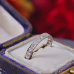 Vintage Platinum Diamond Eternity Ring