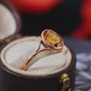 Vintage Golden Citrine Ring