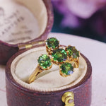 Antique Victorian Green Sapphire Ring