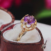 Antique Date 1974 Lilac Amethyst Gem Ring