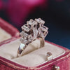 Glamorous Vintage 1970's Diamond Cocktail Ring