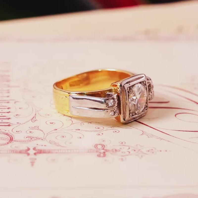 Vintage 1940's Art Deco Diamond Ring