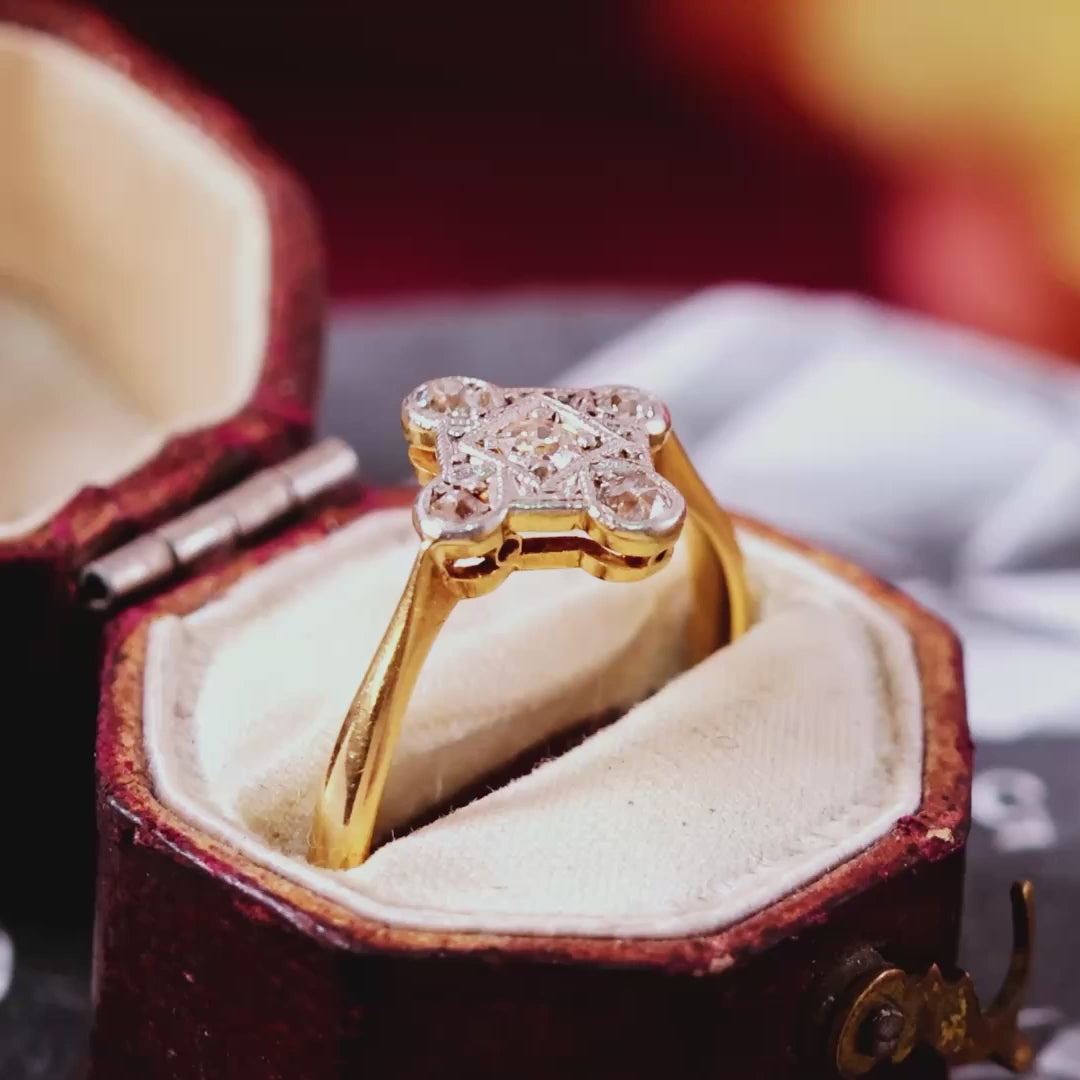 Vintage Art Deco Diamond Dress Ring