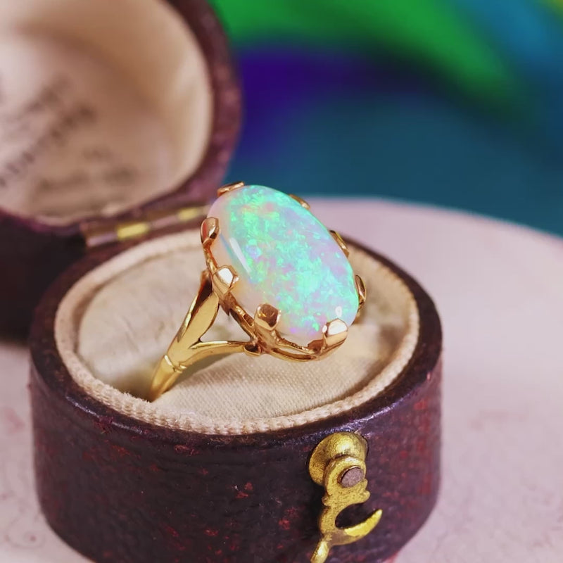 Antique Opal Cabochon Ring