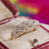 Behold her Majesty! Late Victorian 4ct Diamond Half Hoop Ring