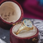 Vintage Aquamarine Gold Ring