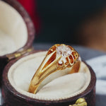 Antique Date 1908 18ct Gold & Diamond Ring