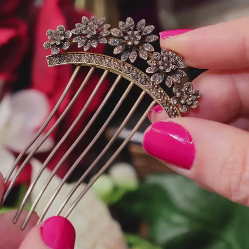 Antique Victorian 'Tiara' Hair Comb