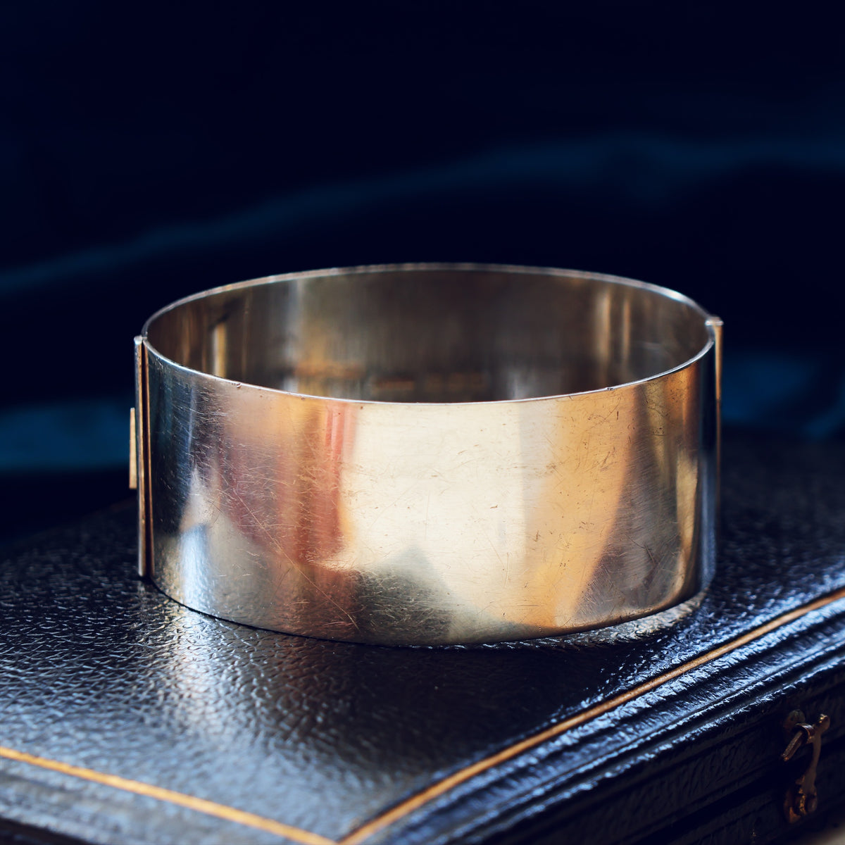 Antique Date 1913 Floriate Silver Bangle