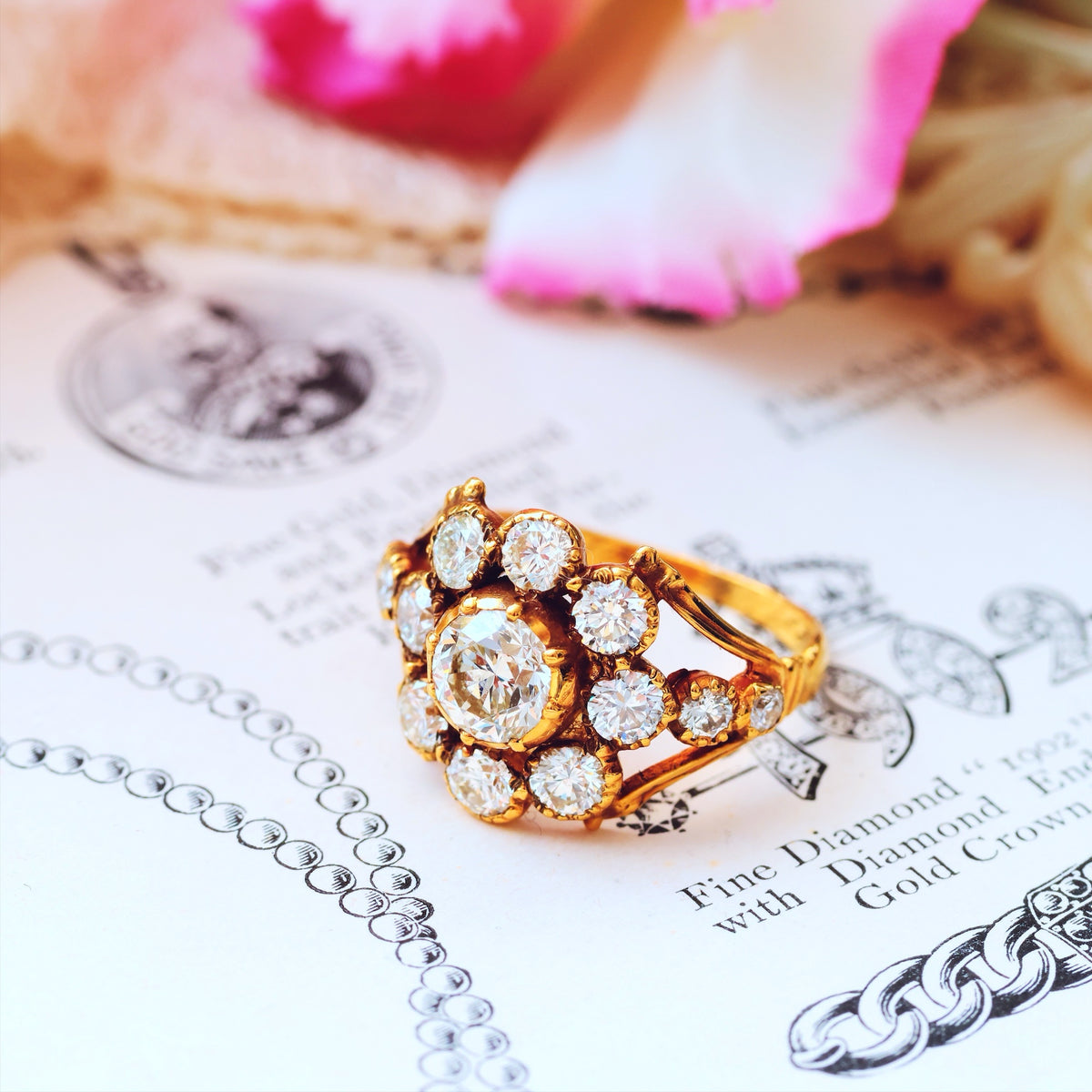 Prized Rare Antique Georgian Diamond Ring