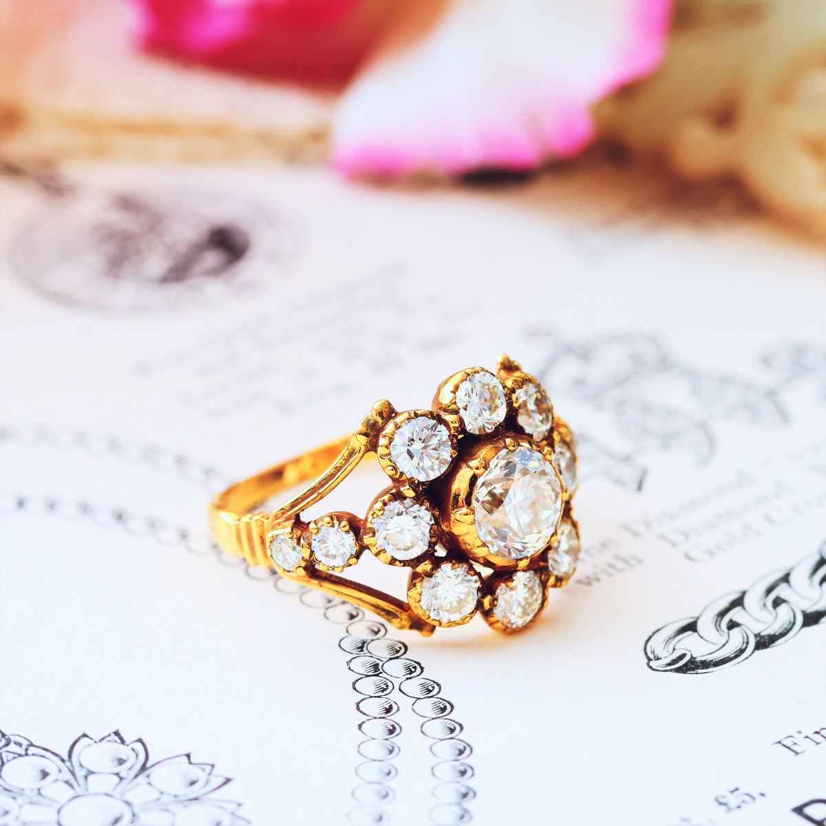 Prized Rare Antique Georgian Diamond Ring