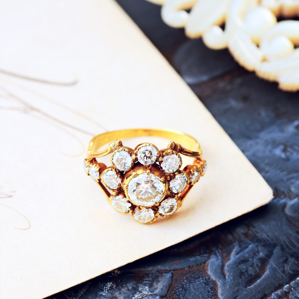 Prized Rare Antique Georgian Diamond Ring