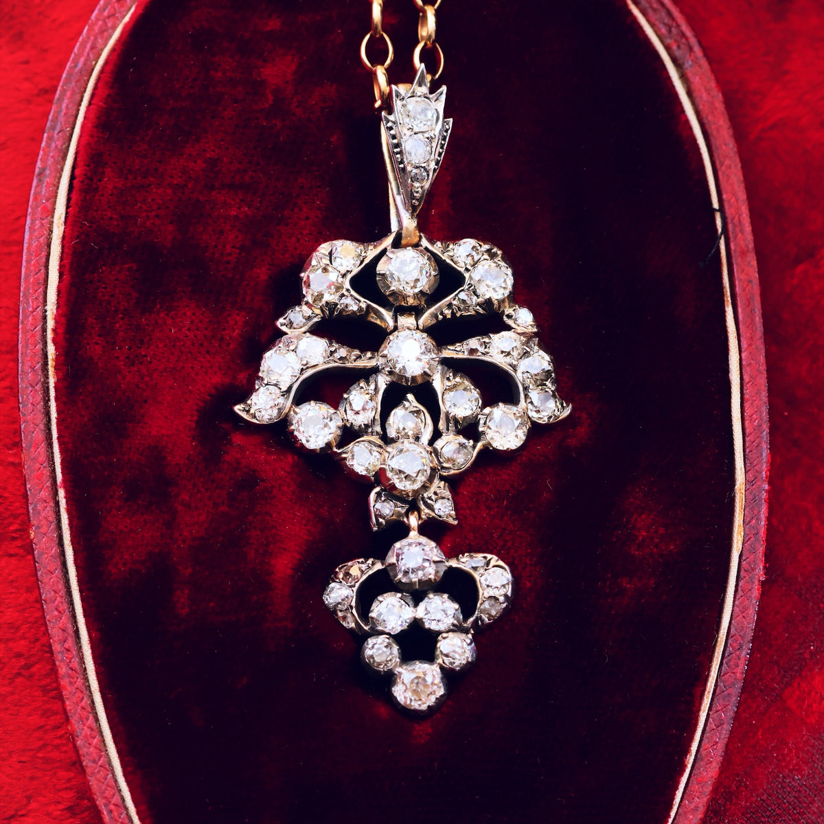 Oh, So Splendid & Rare Antique Iberian Diamond Pendant