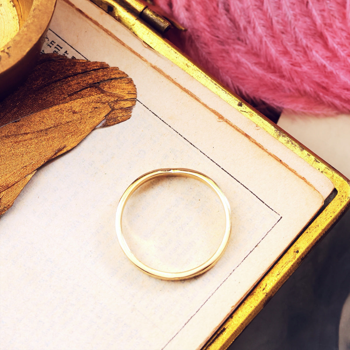 Recycled 9ct Gold Curve Shape Wedding Band