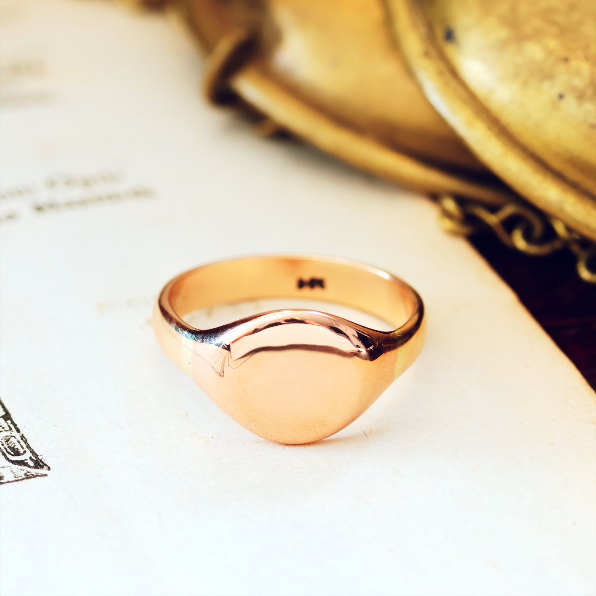 Recycled 9ct Gold Signet Ring