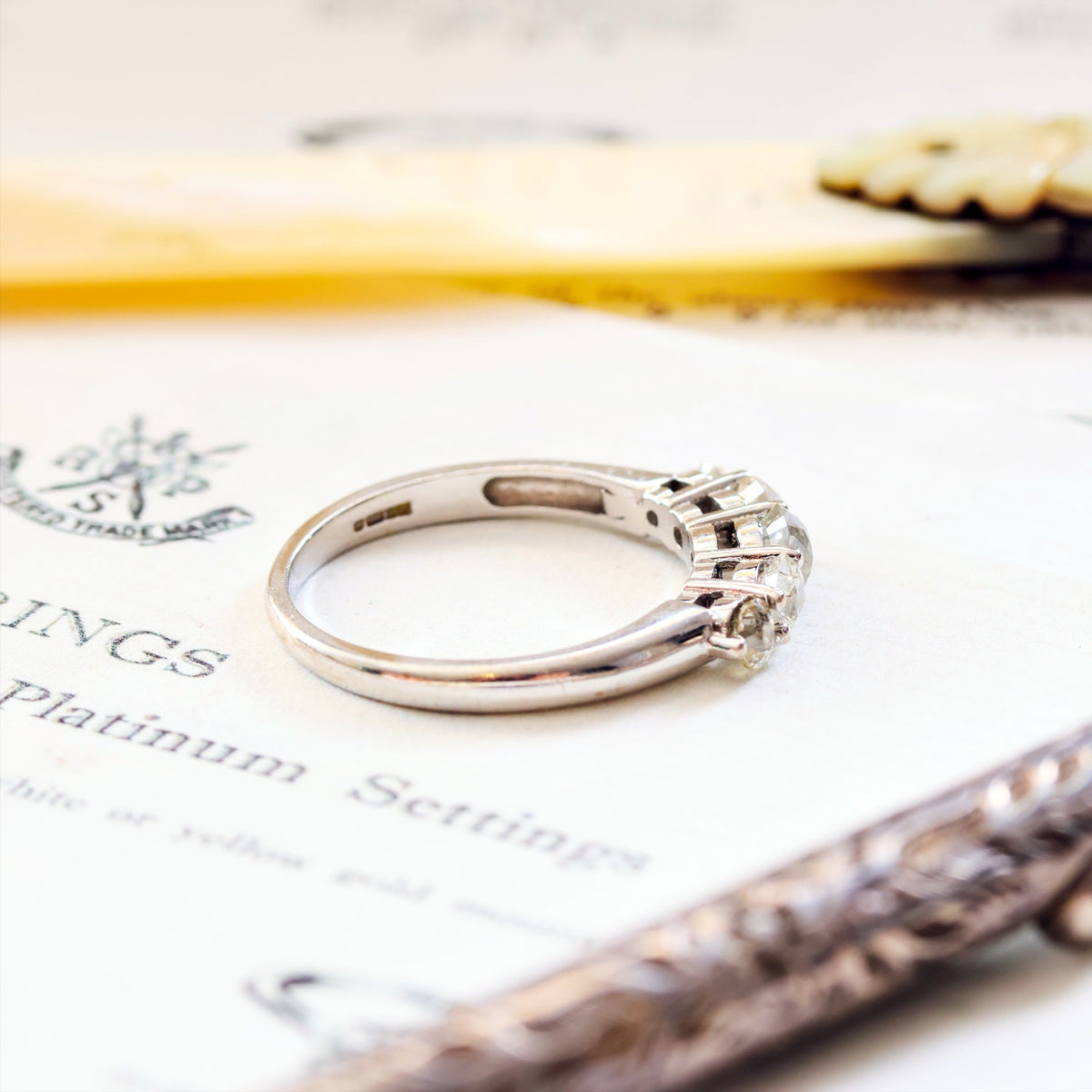 Dramatic Sparkle! Recycled Antique Hand Cut Diamond Engagement Ring