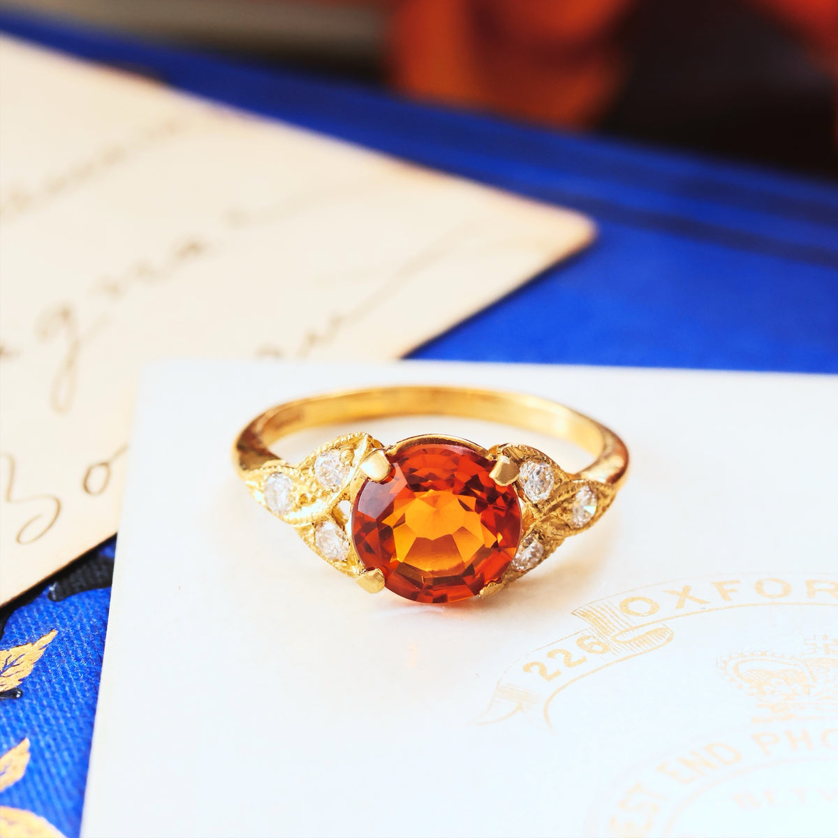 Ravishing! Recycled Citrine & Diamond Dress Ring