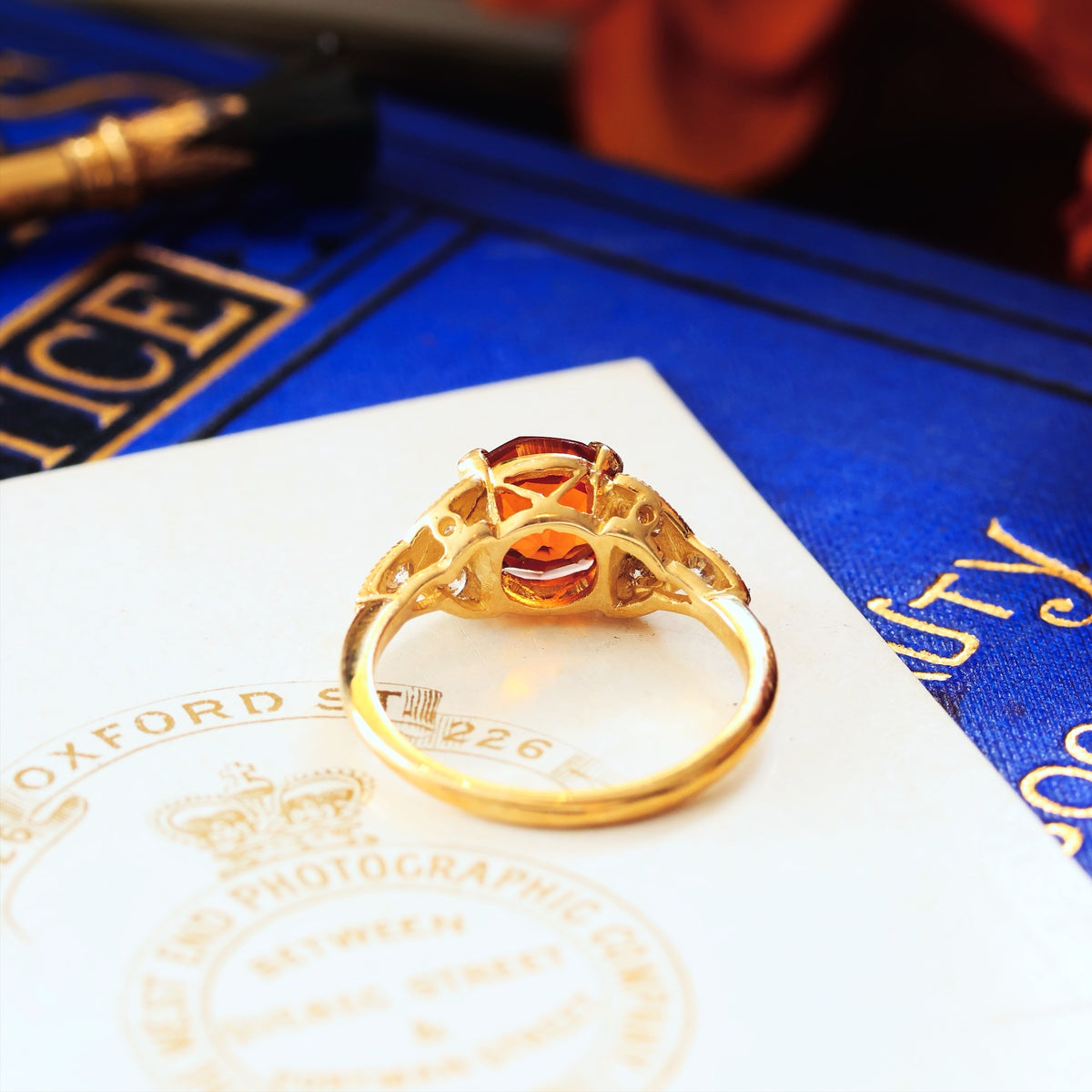 Ravishing! Recycled Citrine & Diamond Dress Ring