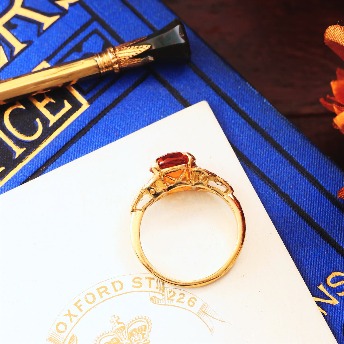Ravishing! Recycled Citrine & Diamond Dress Ring
