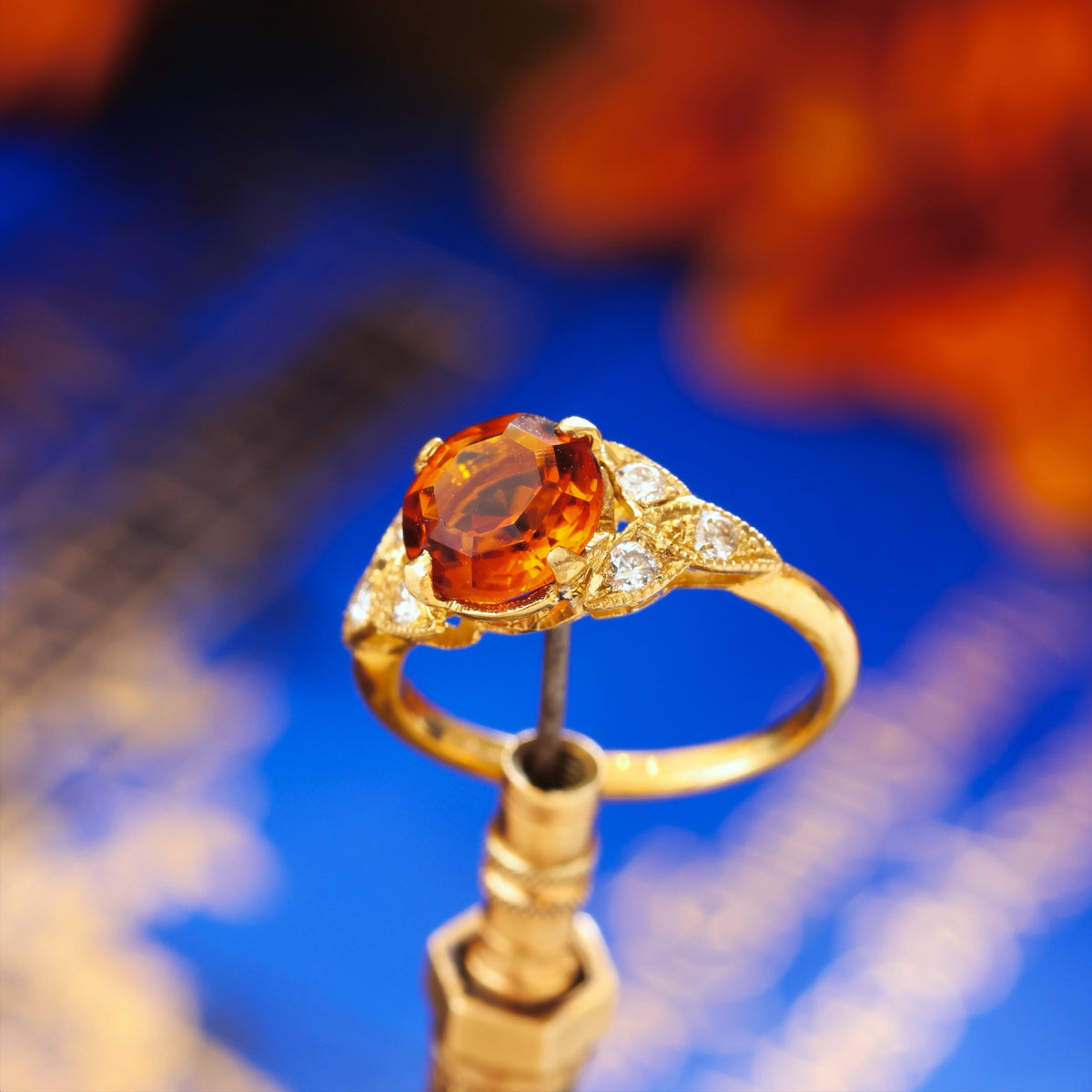Ravishing! Recycled Citrine & Diamond Dress Ring
