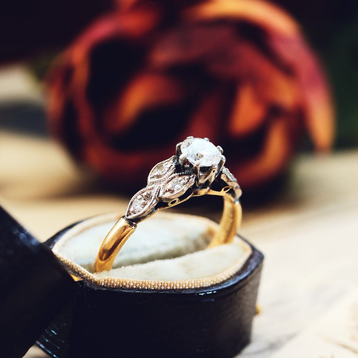 Beautifully Unique Vintage Diamond Engagement Ring