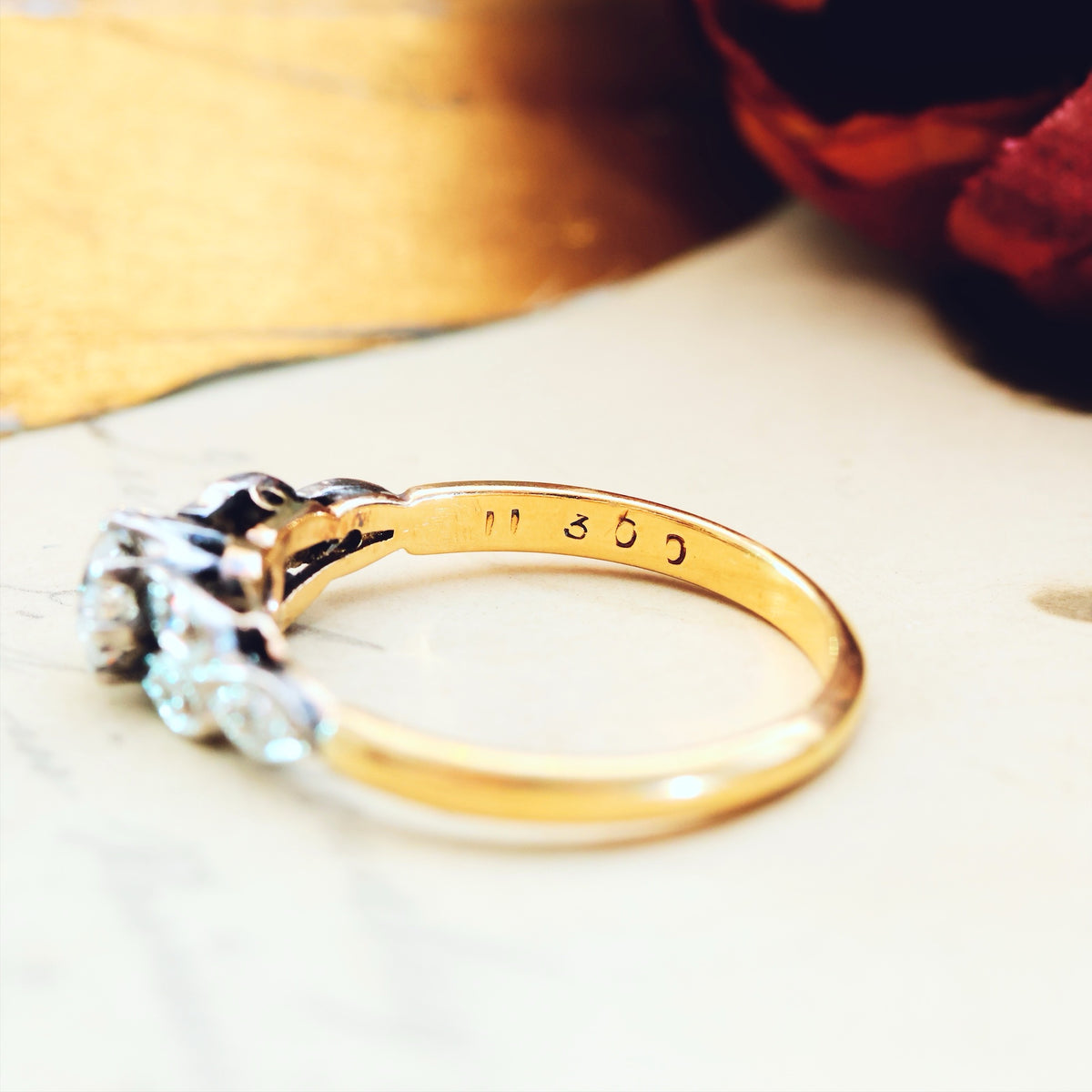 Beautifully Unique Vintage Diamond Engagement Ring