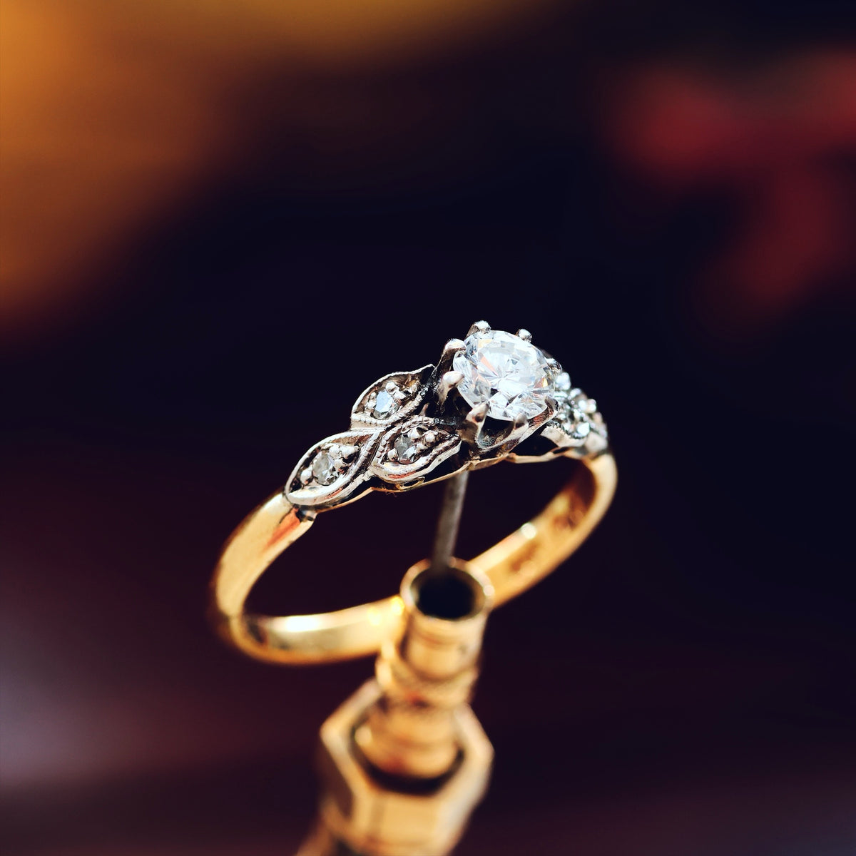 Beautifully Unique Vintage Diamond Engagement Ring