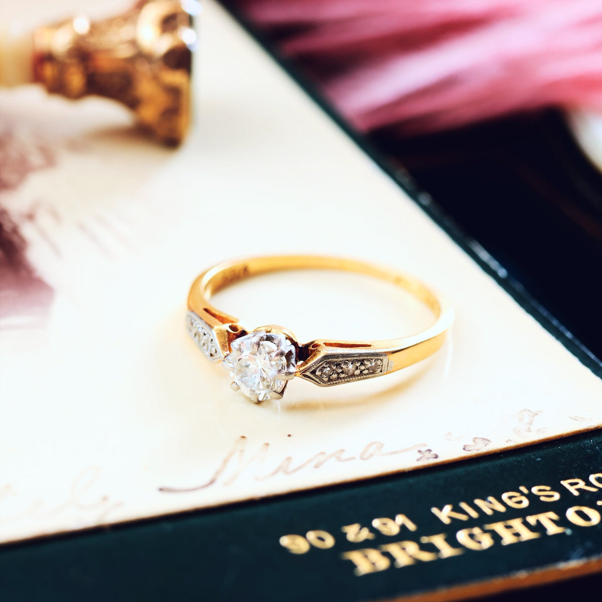 Classic Vintage 0.40ct Diamond Engagement Ring