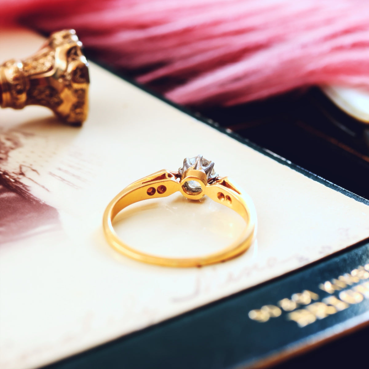 Classic Vintage 0.40ct Diamond Engagement Ring
