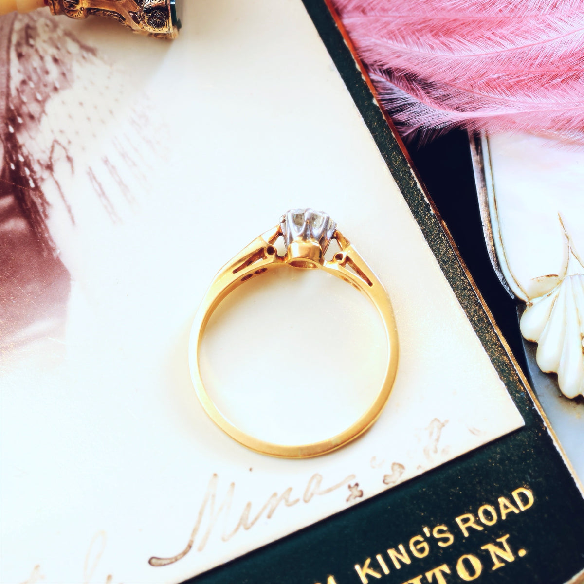 Classic Vintage 0.40ct Diamond Engagement Ring