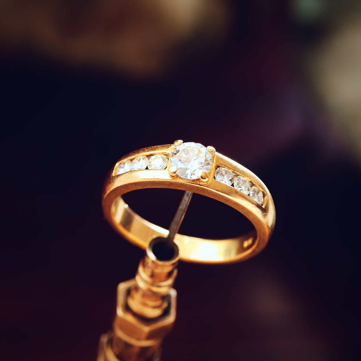 Blingy Vintage 1980's Diamond Engagement Ring