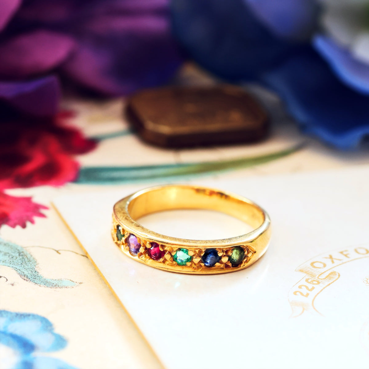 Vintage 18ct Gold Dearest Wedding Ring