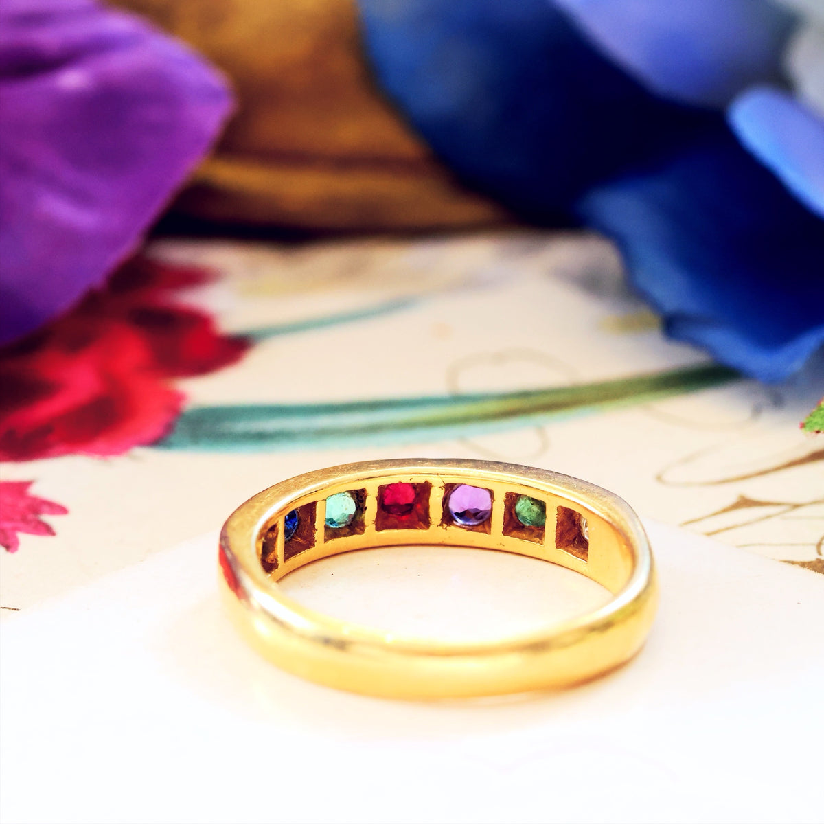 Vintage 18ct Gold Dearest Wedding Ring
