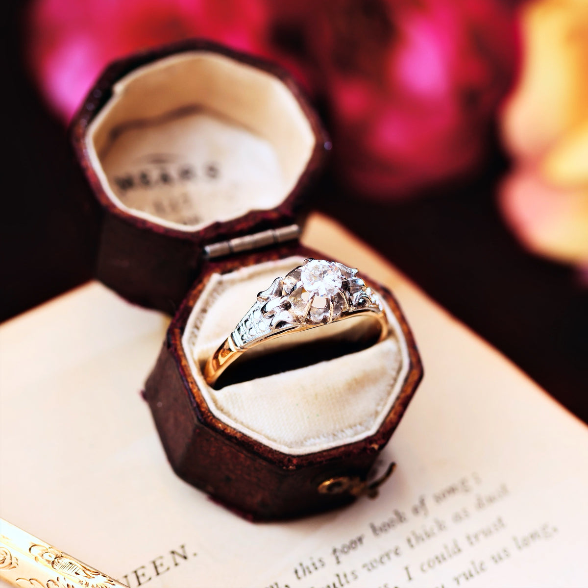 All Original Vintage 1950's Diamond Engagement Ring